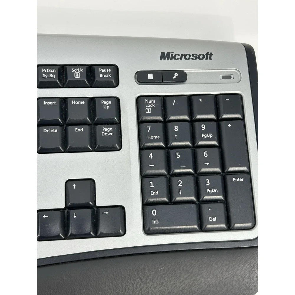 Microsoft Wireless Laser Keyboard 6000 v2.0 Ergonomic No Dongle - Nice Condition